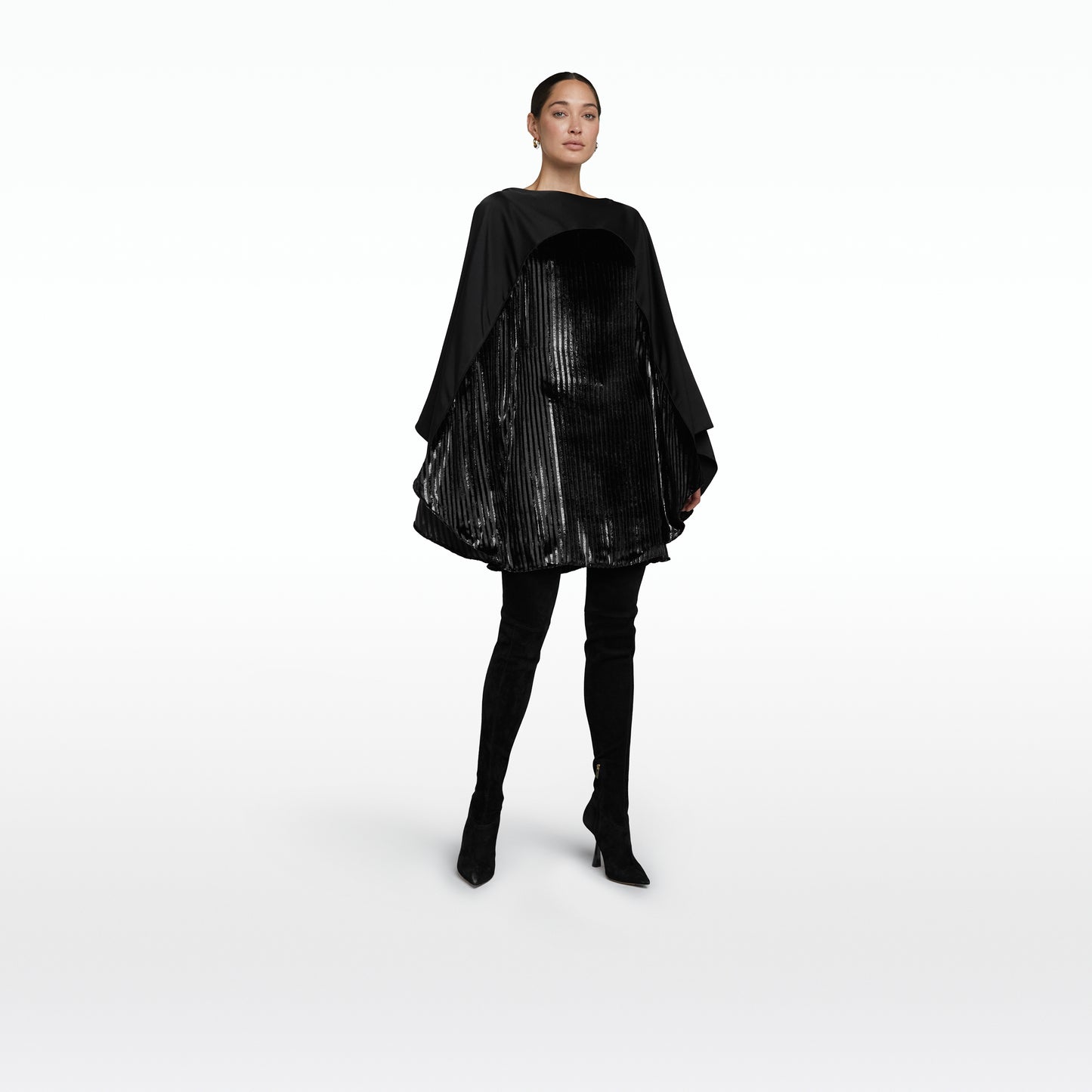 Almana Black Short Dress