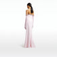 Donatella Barely Pink Long Dress With Antonia Gloves