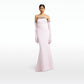 Donatella Barely Pink Long Dress With Antonia Gloves