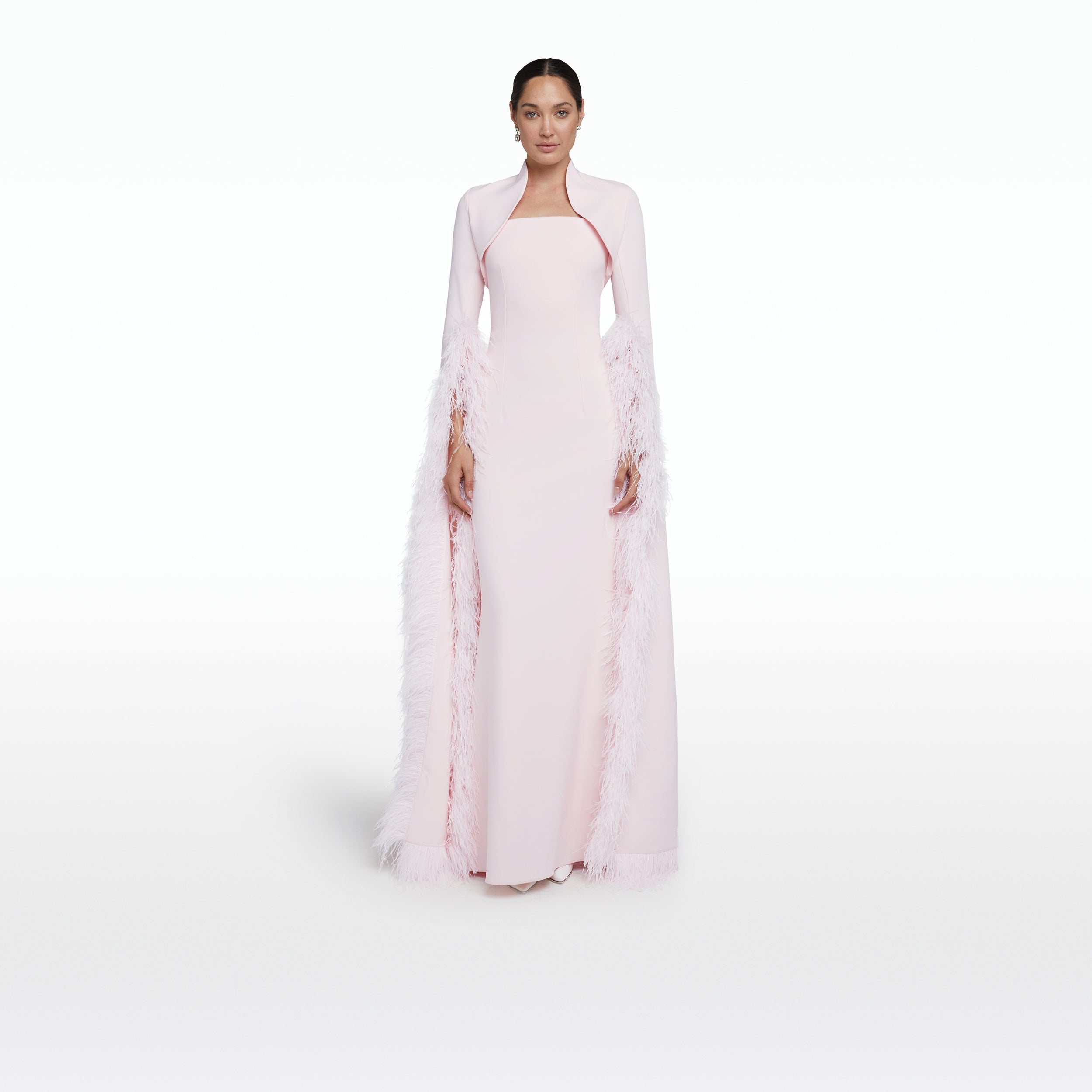 Pink deals feather dress