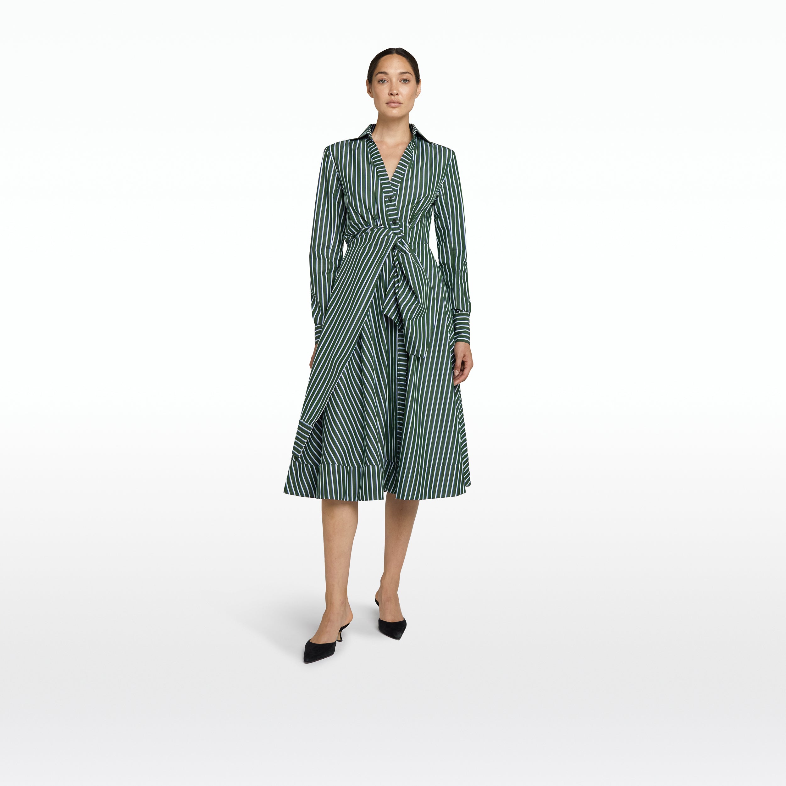 Asteria Green Midi Dress
