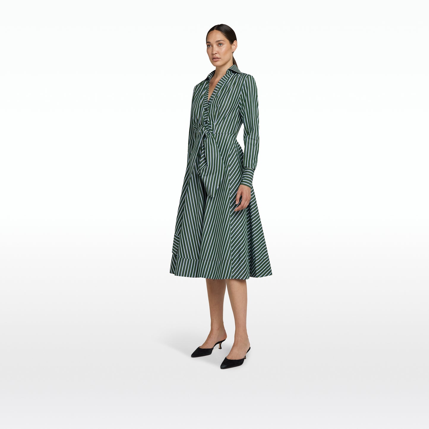Asteria Green Midi Dress