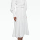 Evie Ivory Cotton Midi Dress