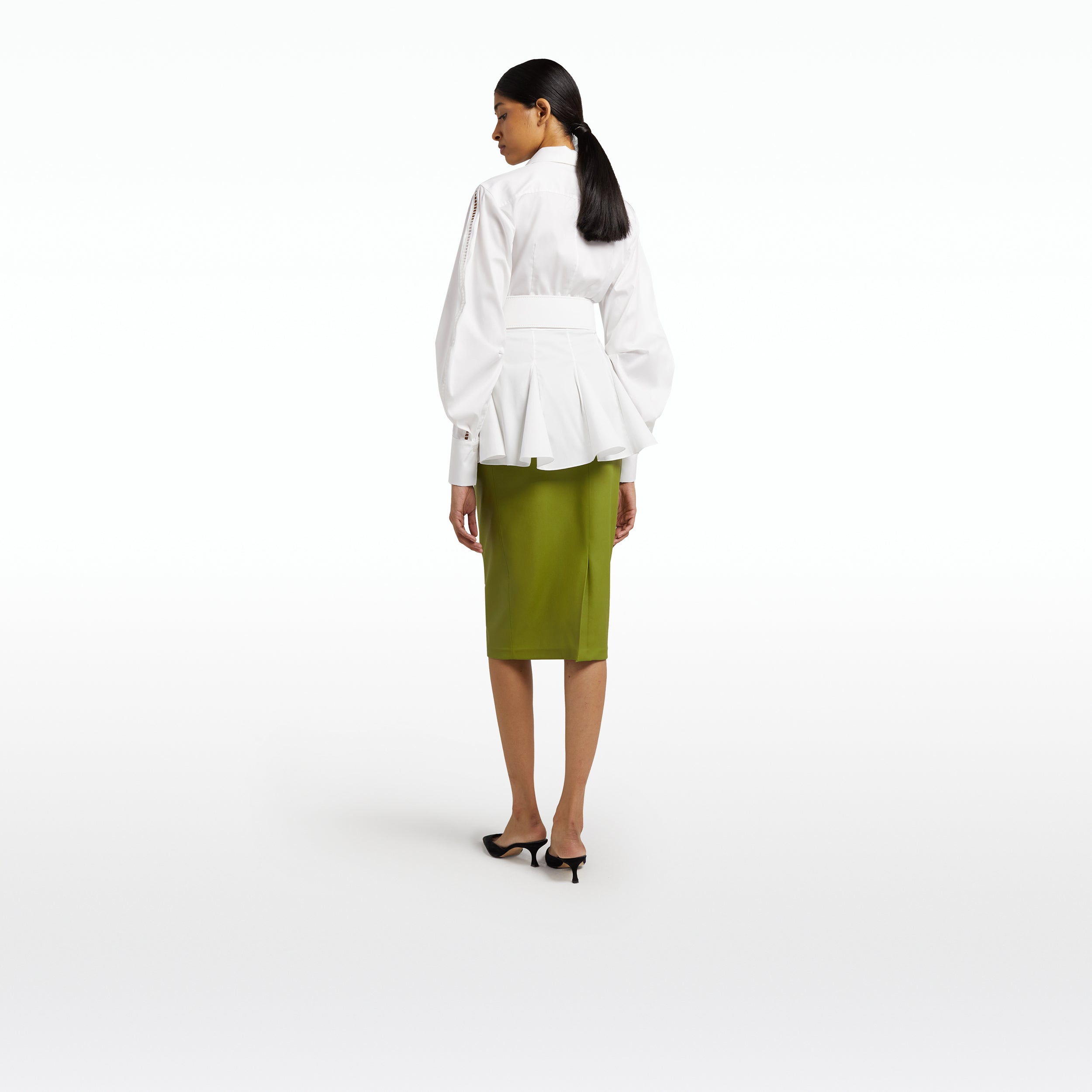 Kathryn Ivory Top With Belt