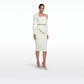 Aime Ivory Top With Embroidered Belt