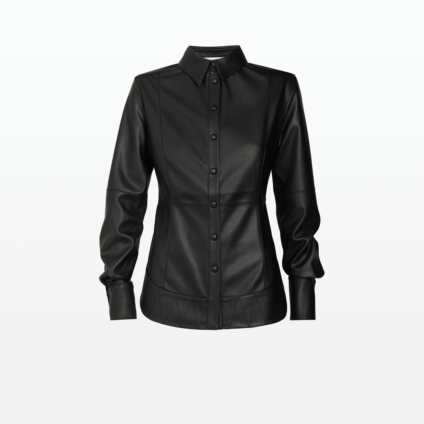 Ellie Black Vegan Leather Top