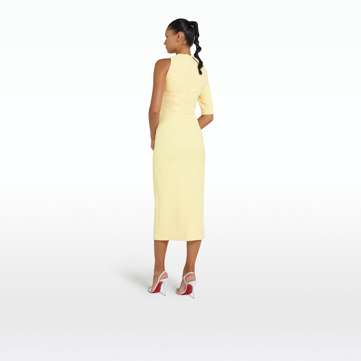 Libra Pale Primrose Midi Dress