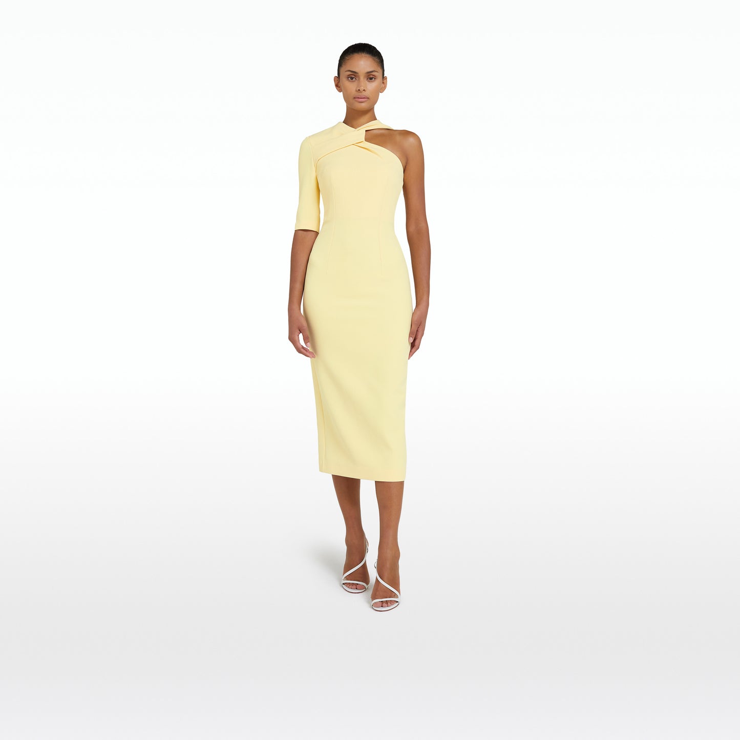 Libra Pale Primrose Midi Dress