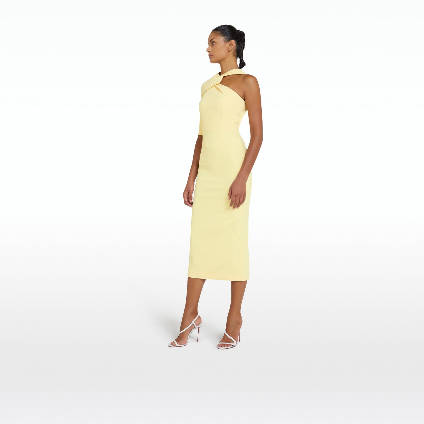 Libra Pale Primrose Midi Dress