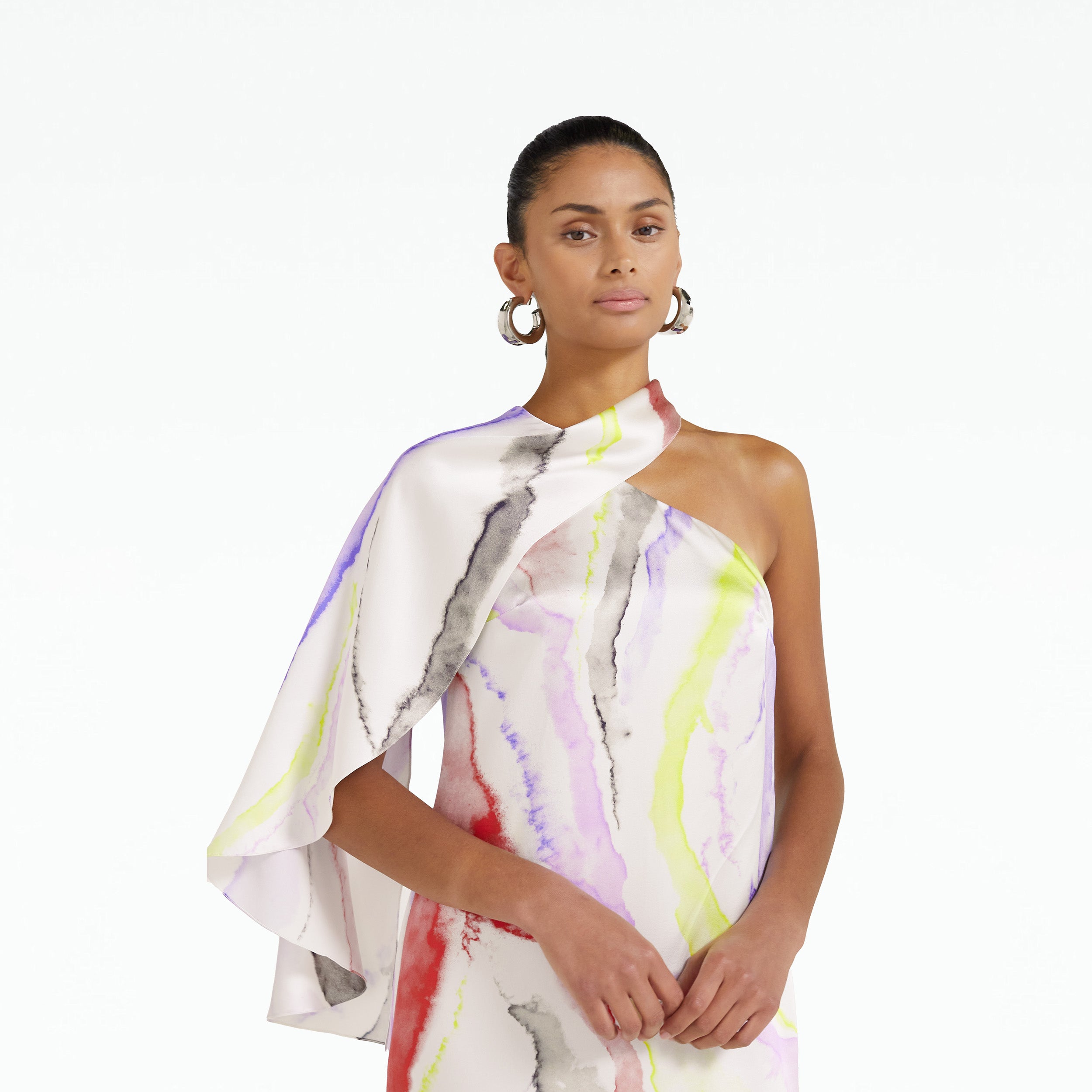 Multicolor store midi dress