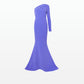 Rihanna Anemone Blue Long Dress