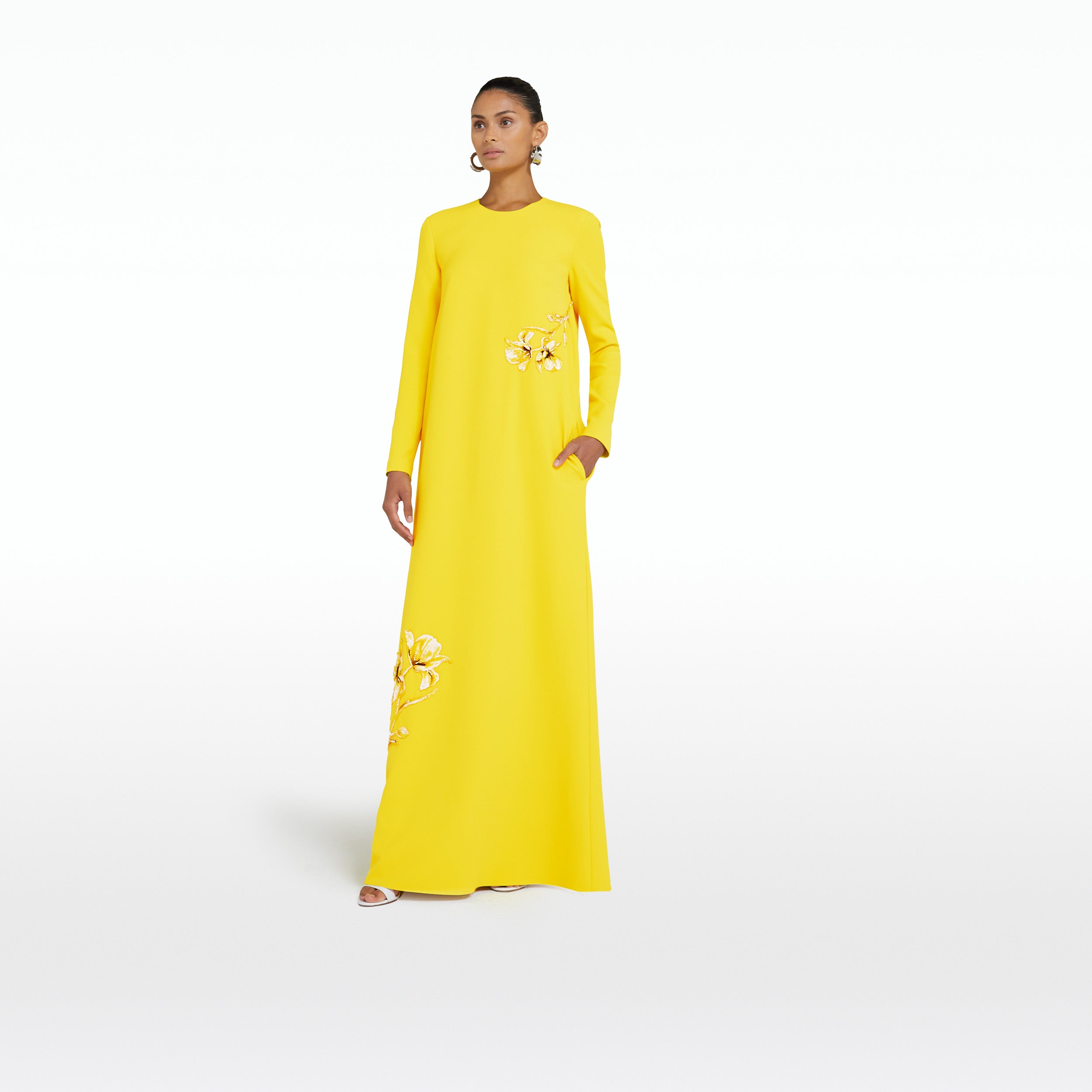 Naima Canary Long Dress