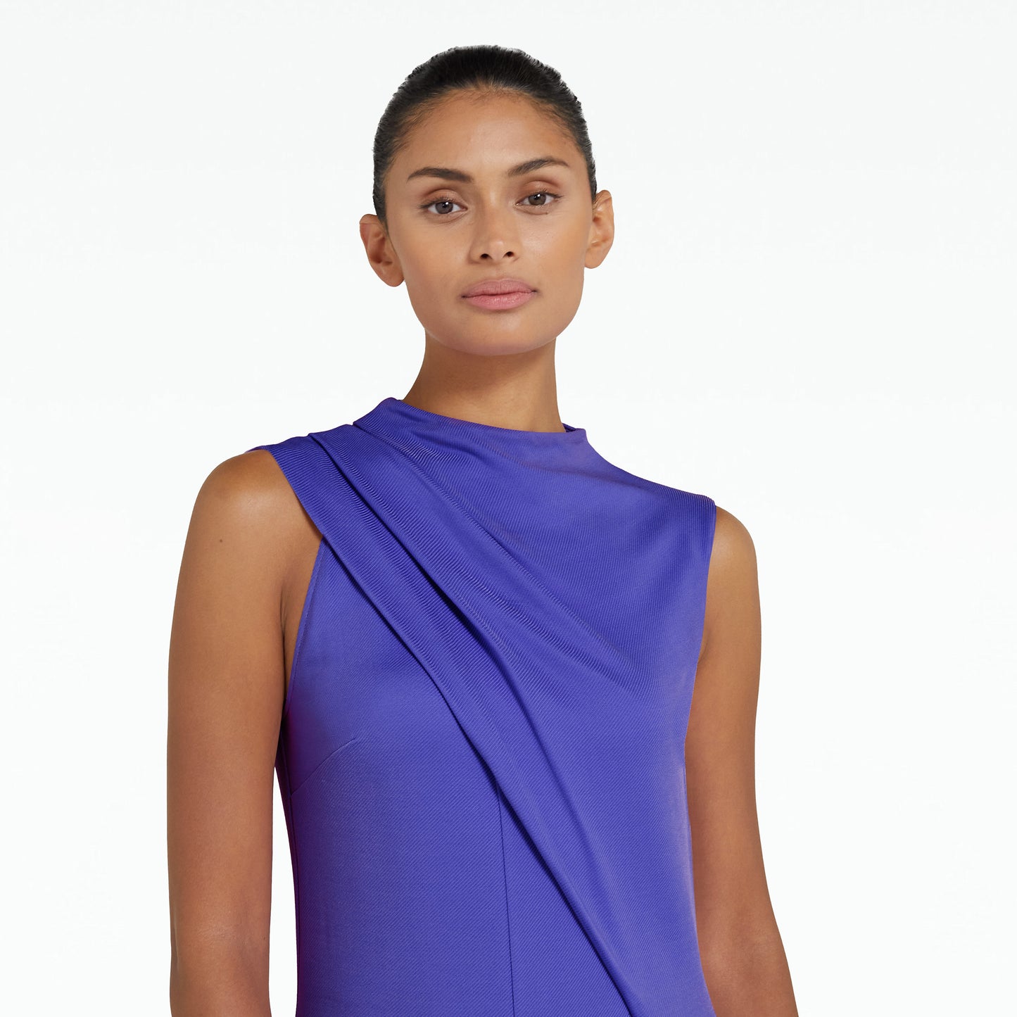 Iris Anemone Blue Long Dress
