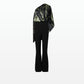Xenia Black Marble Print Jumpsuit
