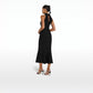Chasca Black Knit Midi Dress