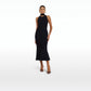 Chasca Black Knit Midi Dress