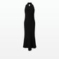 Chasca Black Knit Midi Dress