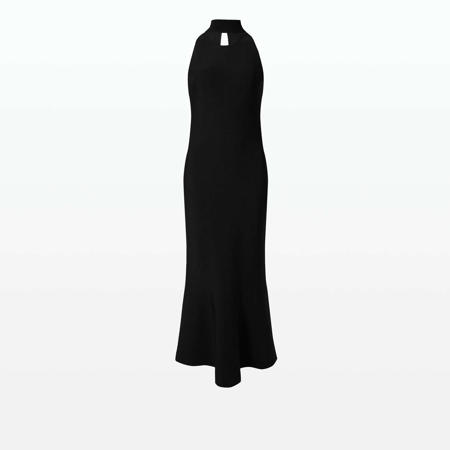 Chasca Black Knit Midi Dress