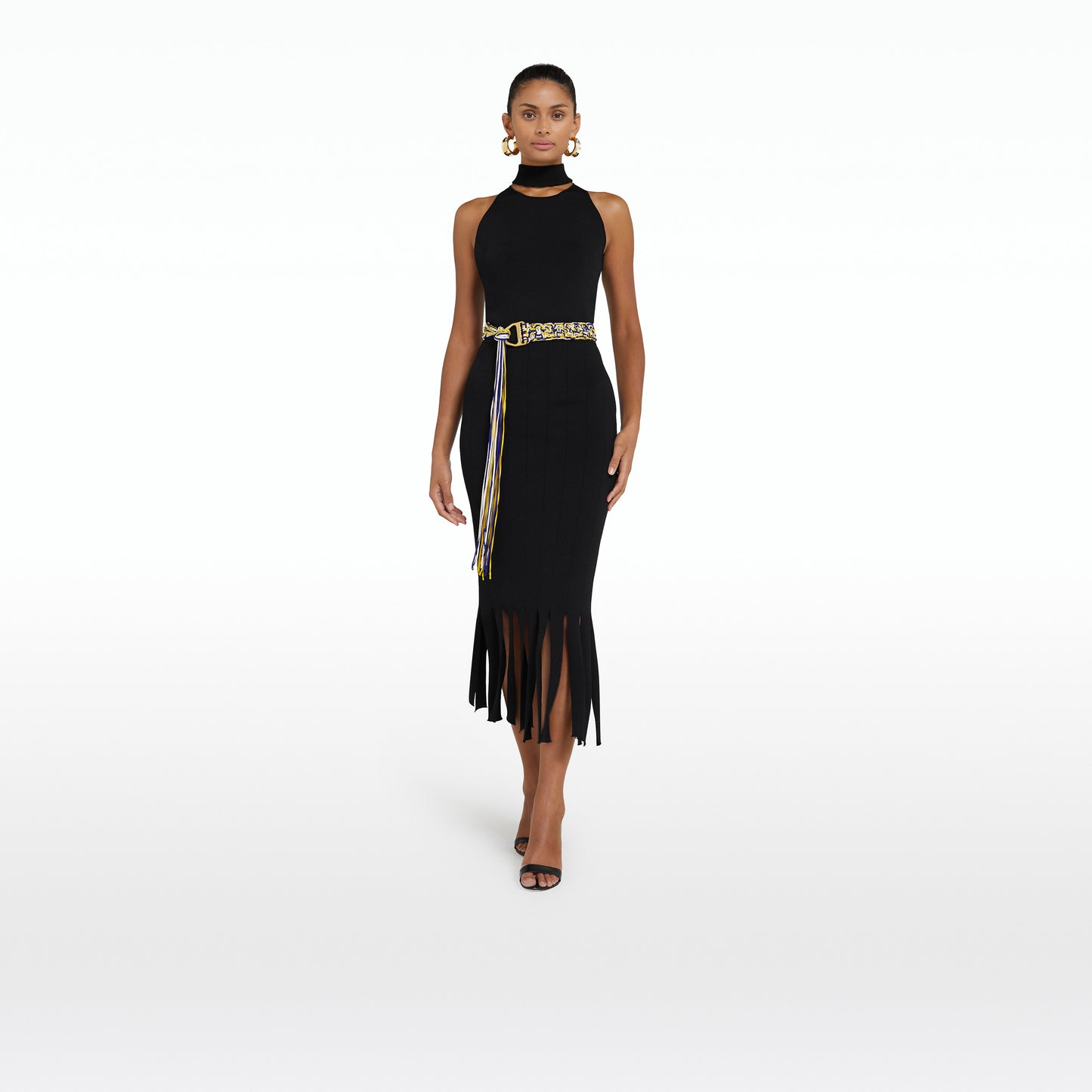 KHUNO BLACK KNIT SKIRT