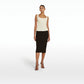 Sabah Dark Mocha Crochet Skirt