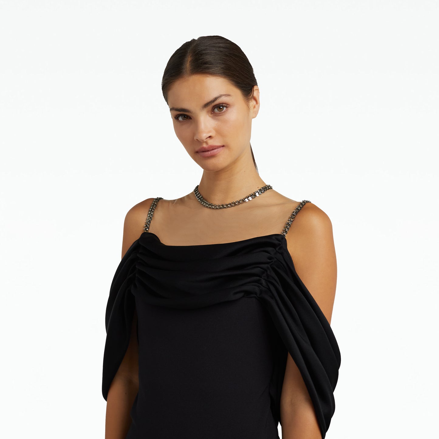 Vita Black Midi Dress