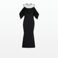 Vita Black Midi Dress