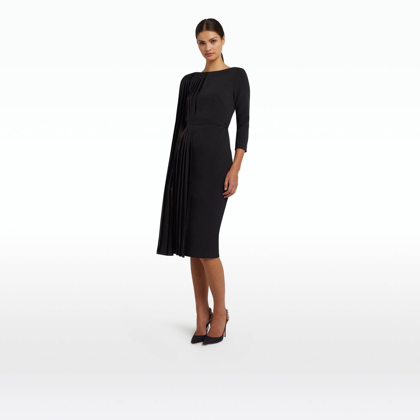 Liba Black Midi Dress