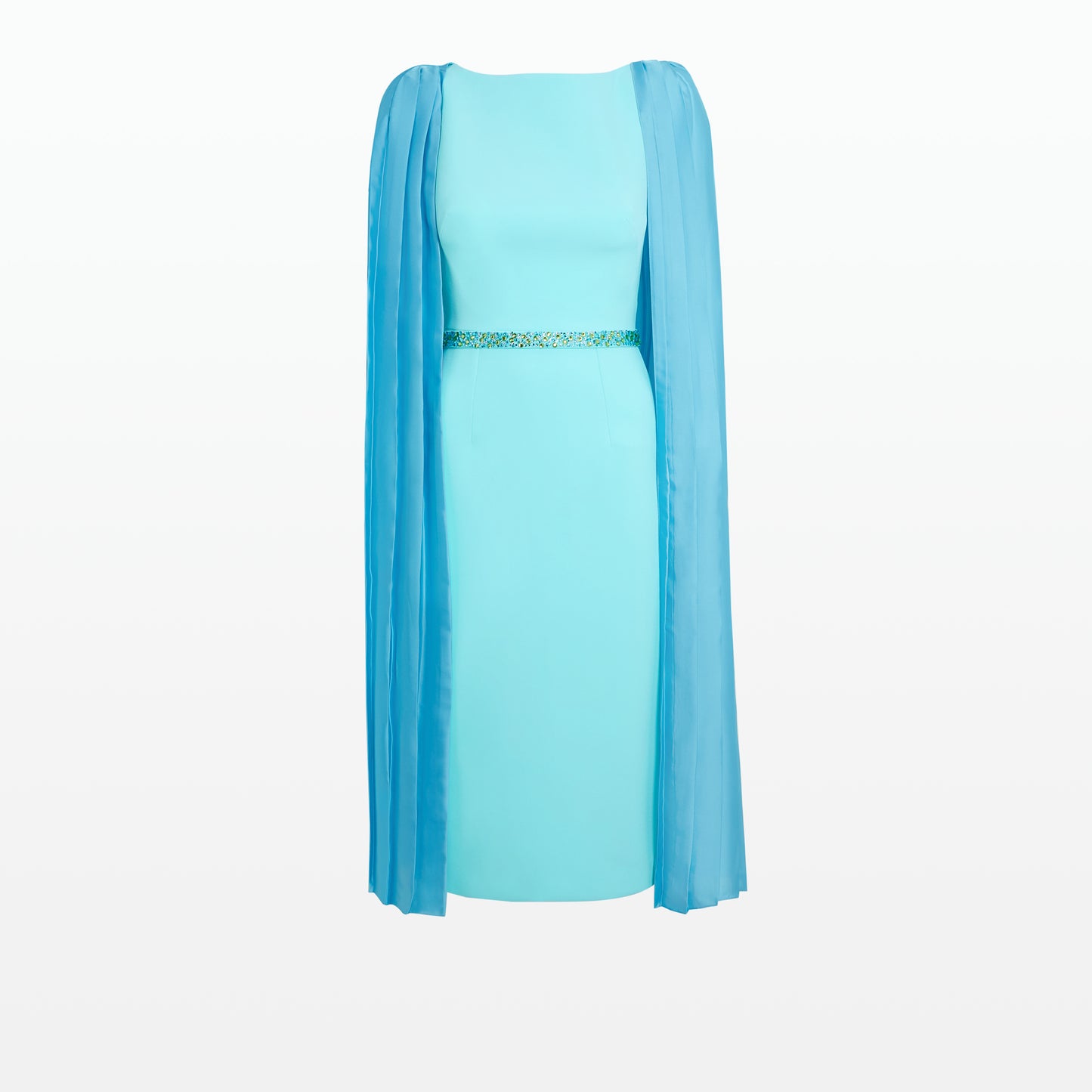 Essiah Positano Midi Dress With Embroidered Belt
