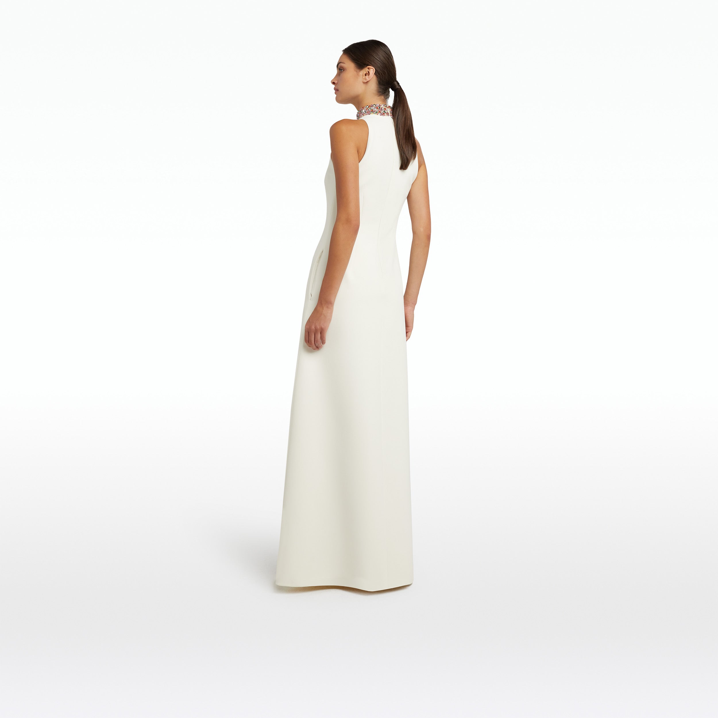 Priscilla Ivory Long Dress