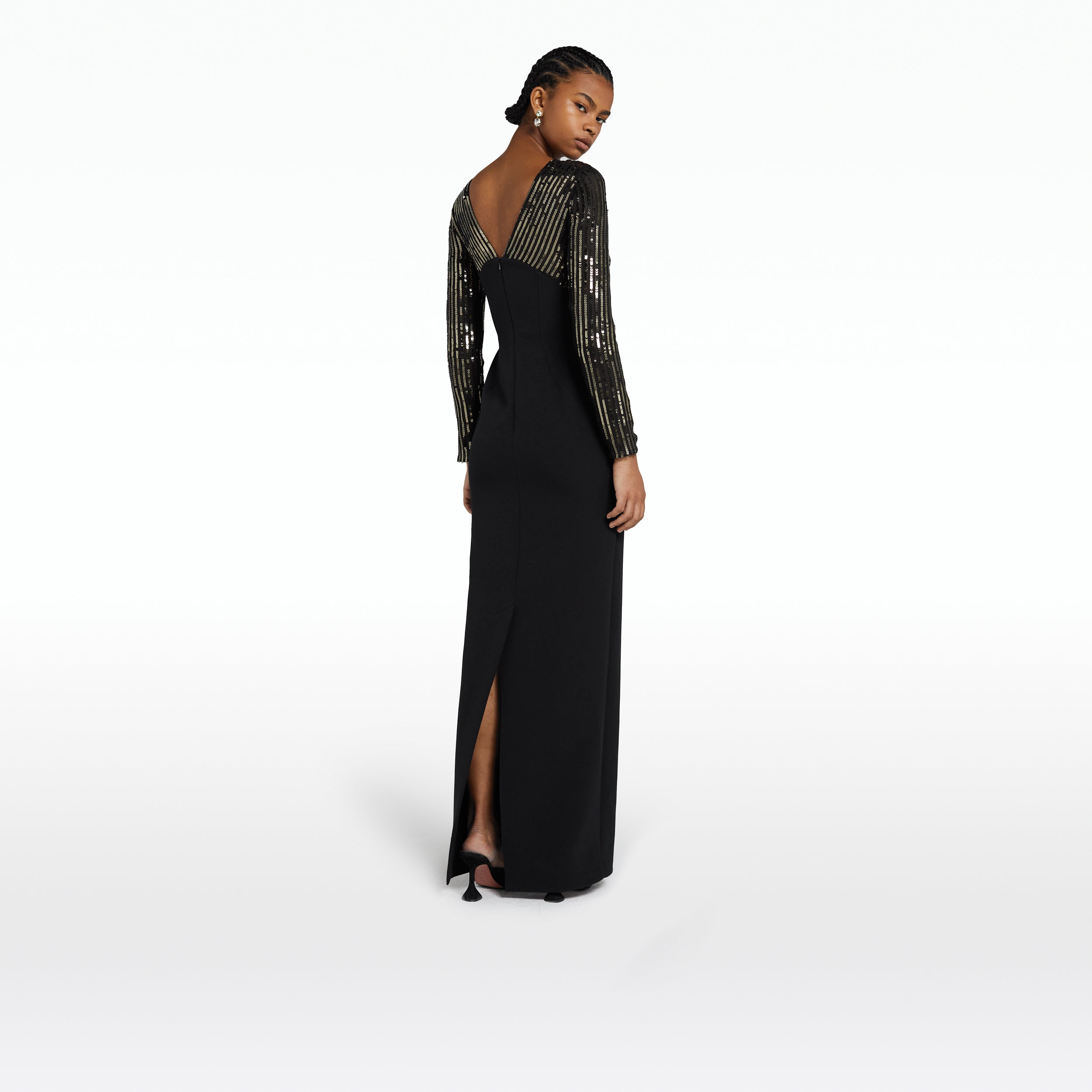Macy long top black dress