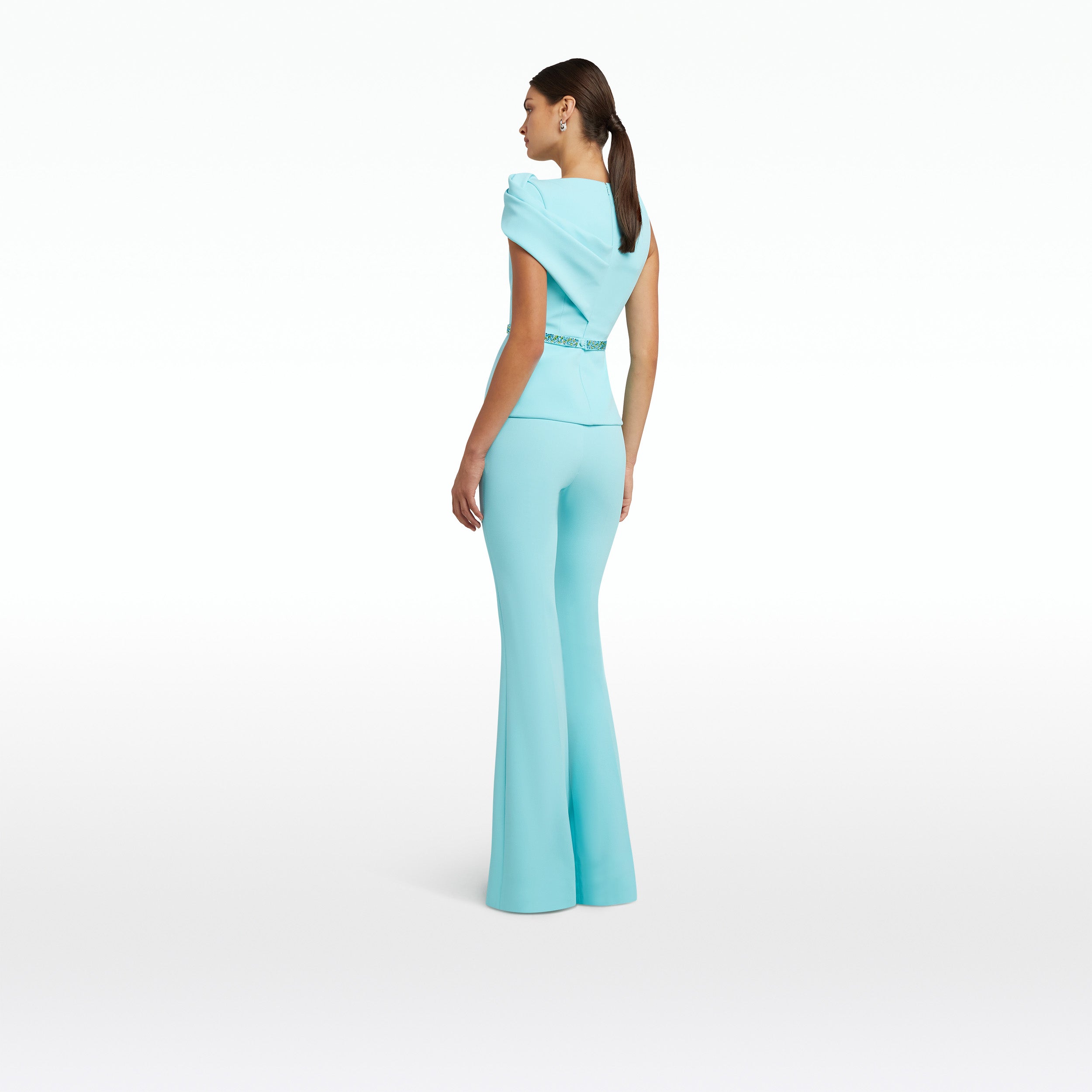 Emel Positano Top With Embroidered Belt