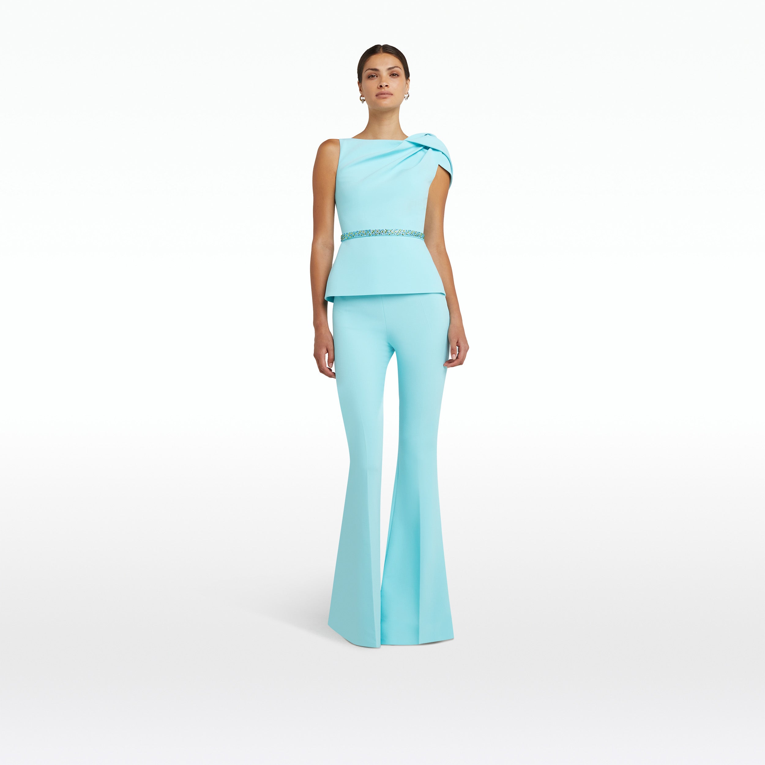 Emel Positano Top With Embroidered Belt