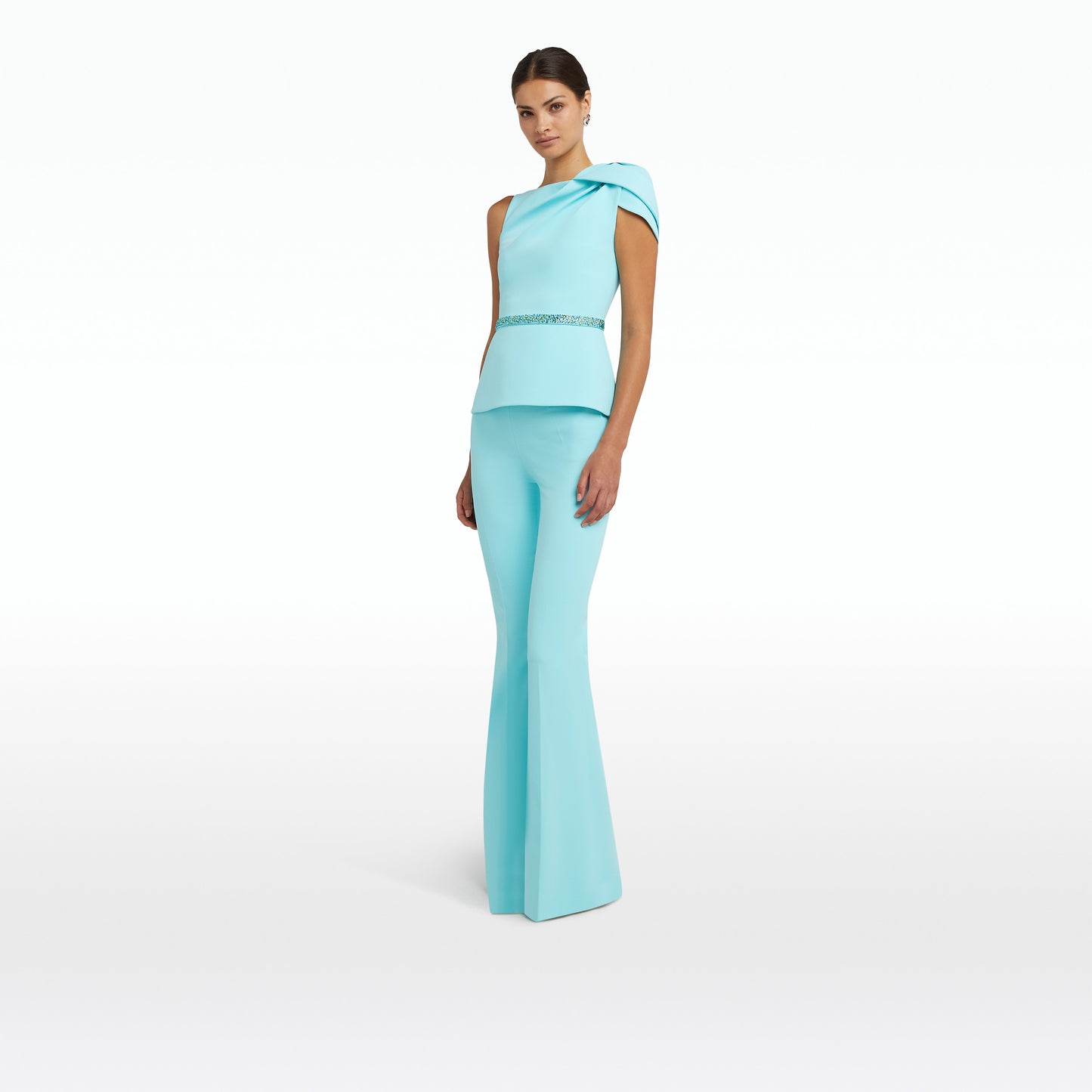 Emel Positano Top With Embroidered Belt