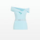 Everleigh Baby Blue Top With Embroidered Belt