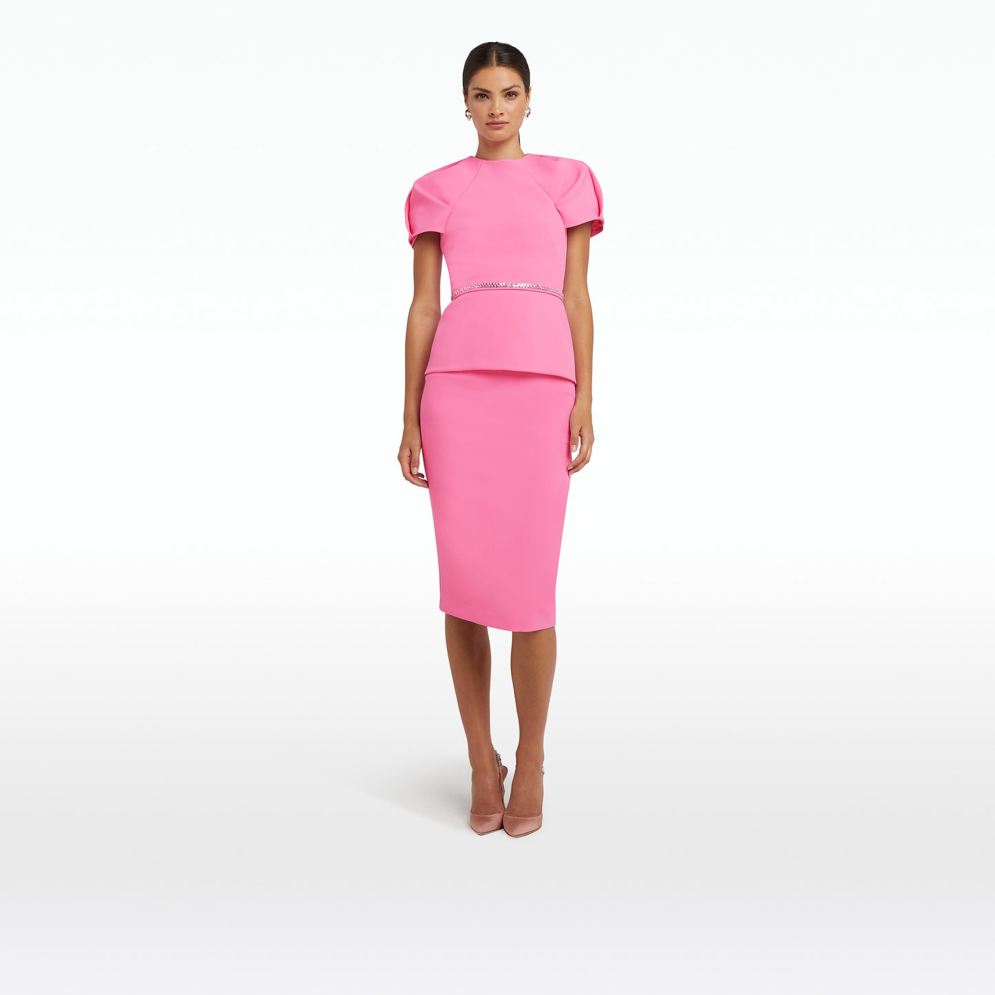Brea Aurora Top With Embroidered Belt